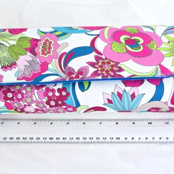 Trina Turk Floral Lilly pastel printed tote bag clutch evening bag, Pink NWT - Picture 6 of 11